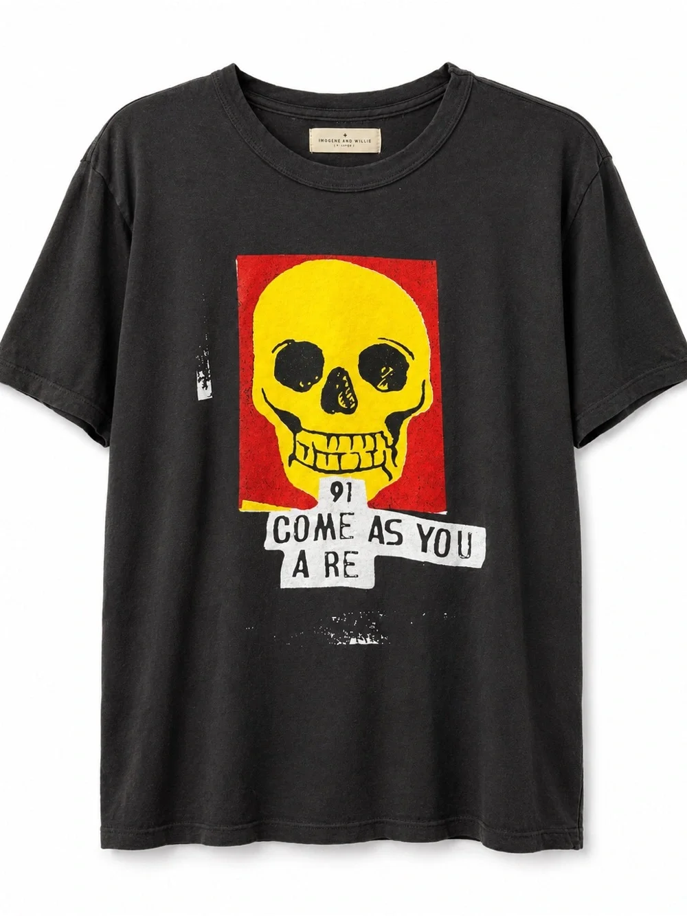 Imogene + Willie Come As You Are ’91 Skull Graphic T-Shirt Black XL USA Cotton